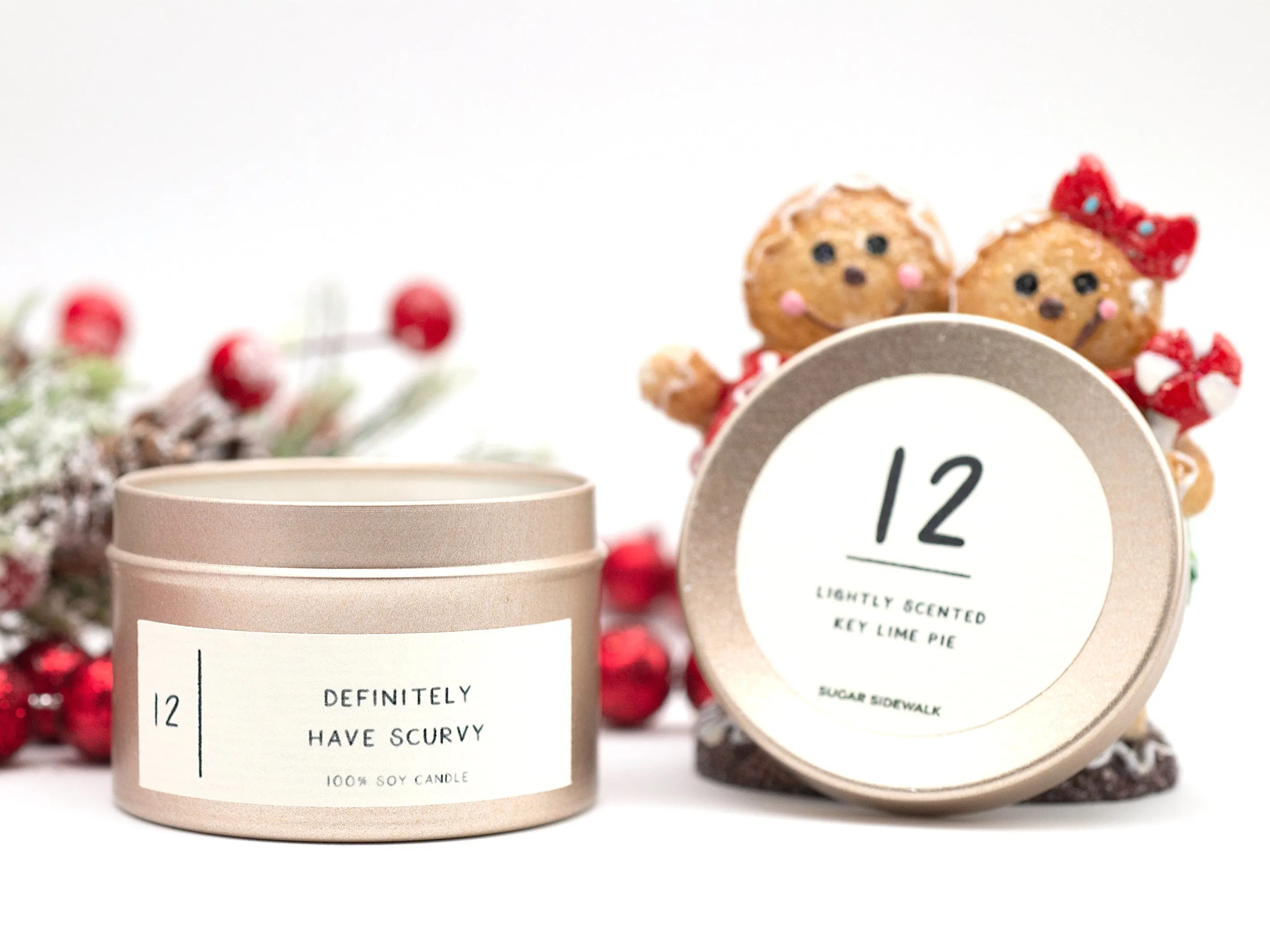 12 Days of Christmas Candle Gift Set with Funny PG-13 Labels
