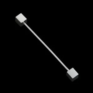 1960's mod fashion essential silver collar pin bar for men