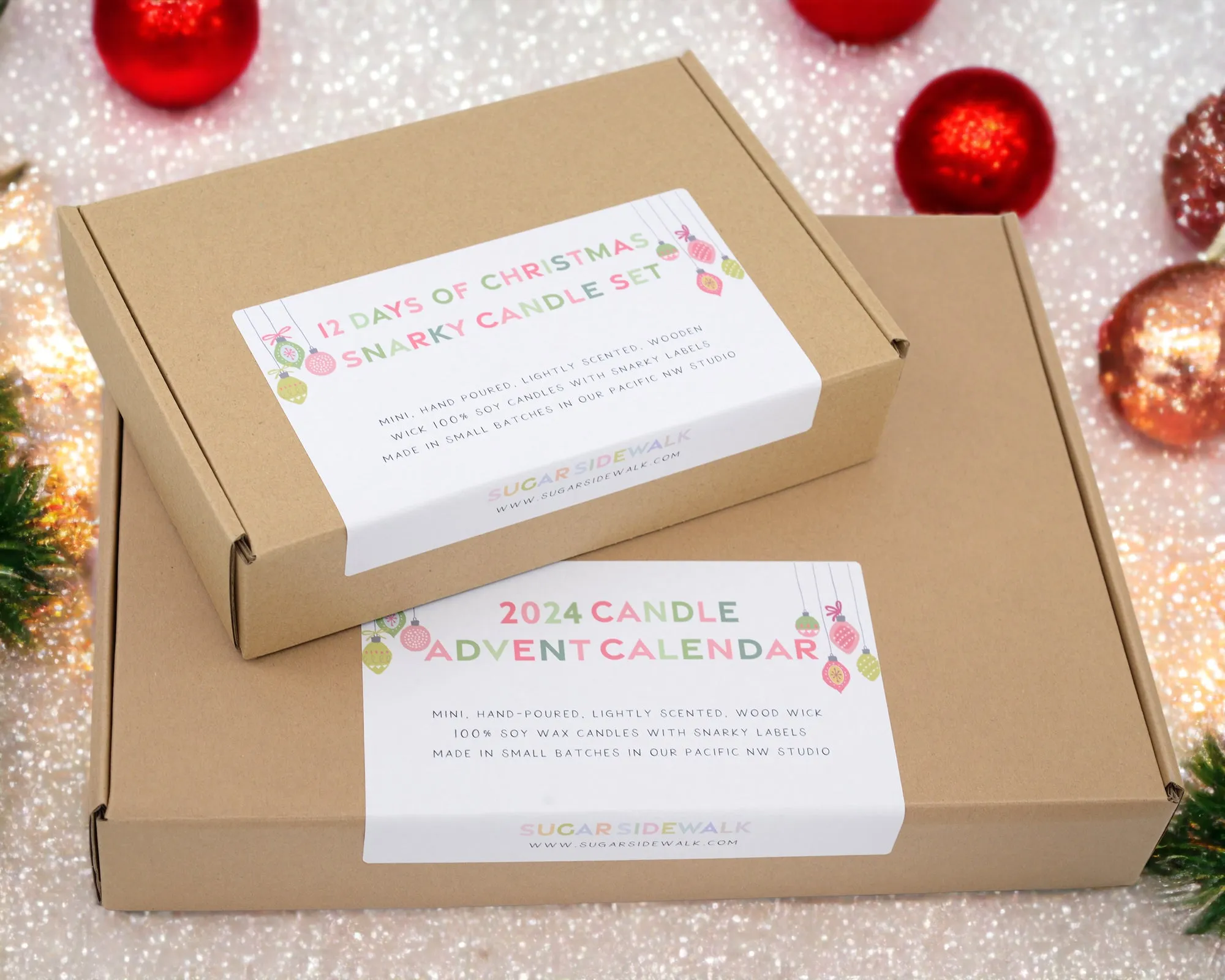 2024 Advent Candle Calendar with Funny Swear Word Holiday-ish Labels