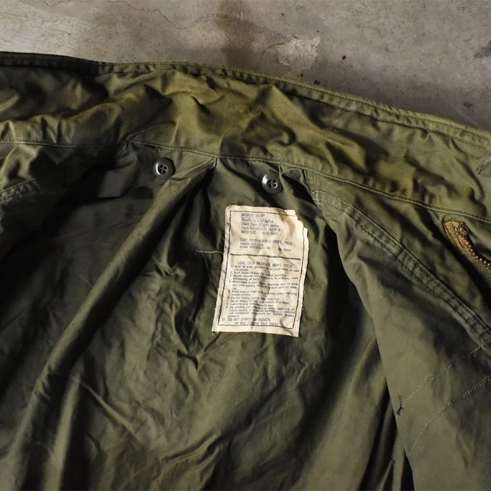 ’75 U.S.ARMY M-65 フィールドジャケット M-Shortサイズ 240306
