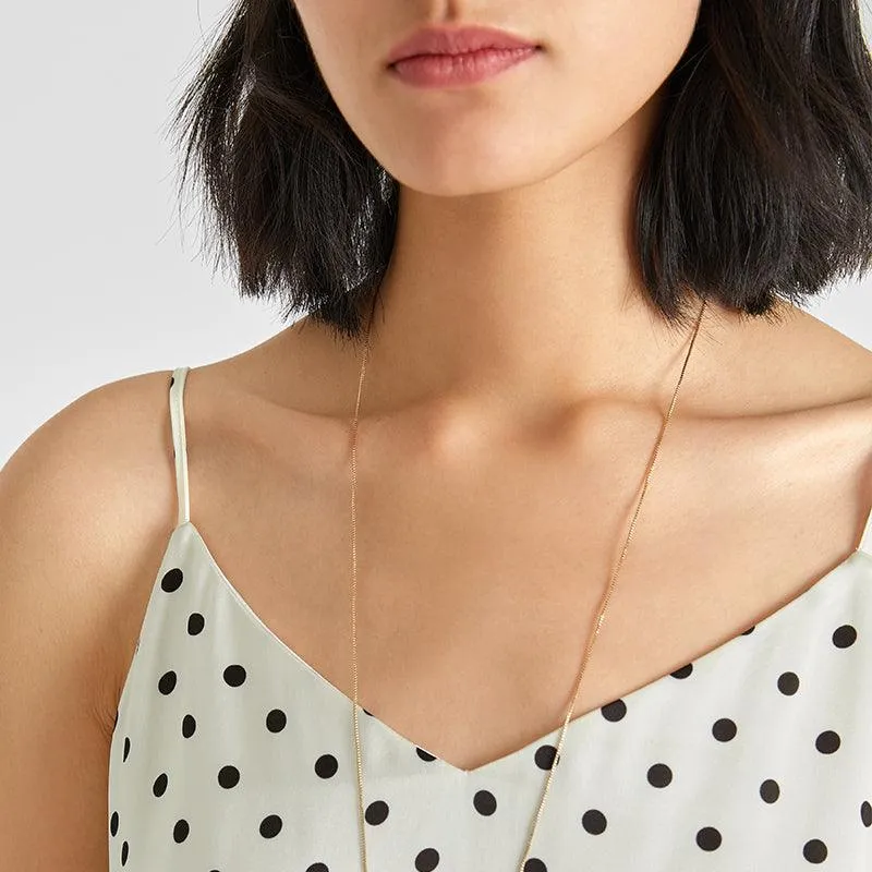 Acetate Polka Dots Slip Dress