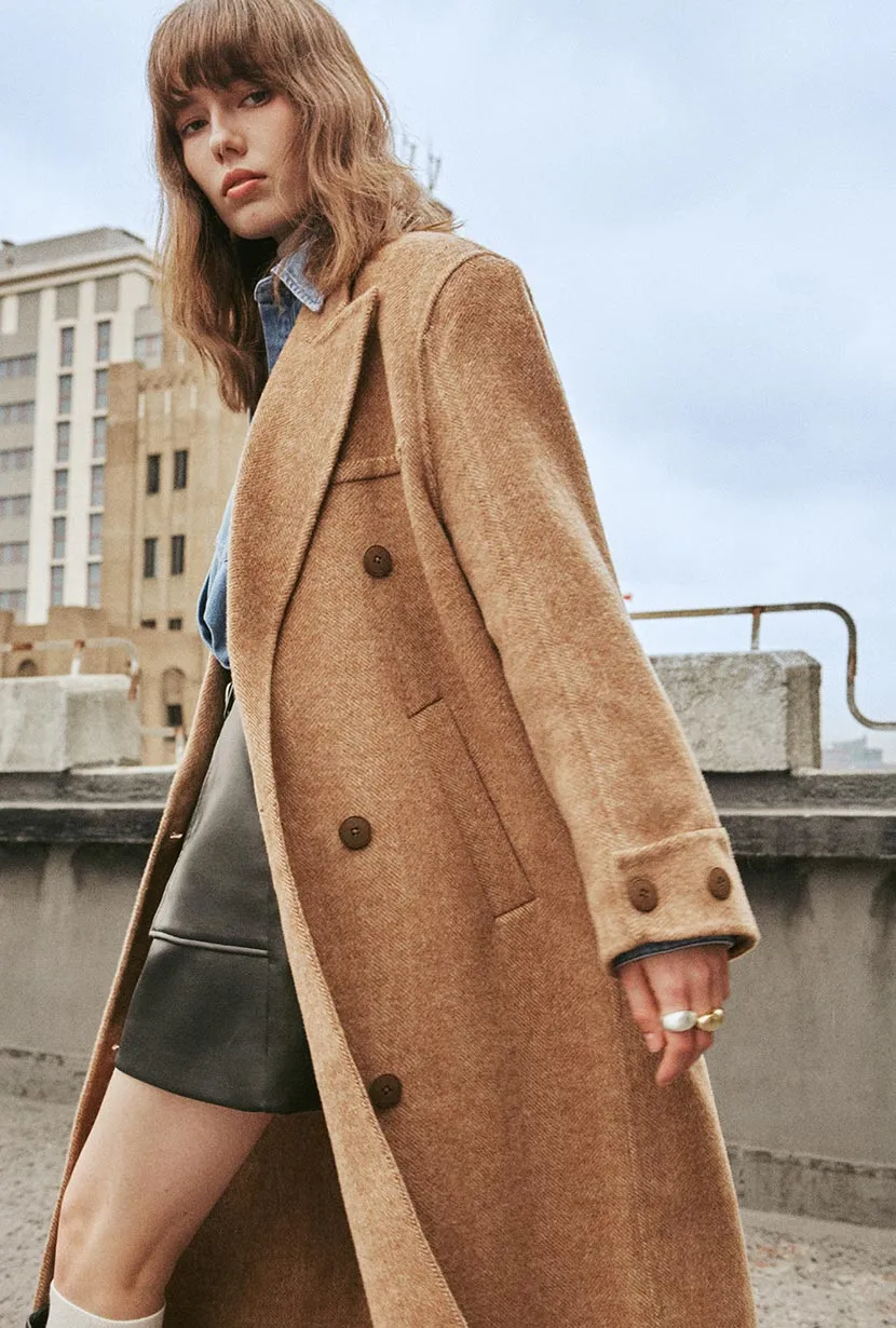 Allister Wool Coat - Camel