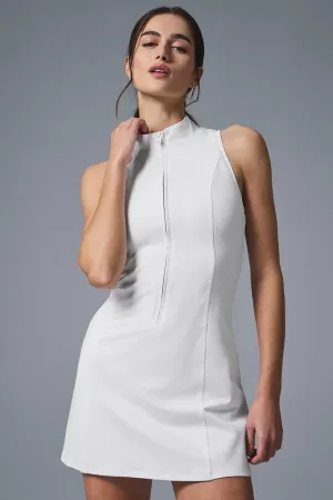 Alosoft Carefree 1/2 Zip Dress - White