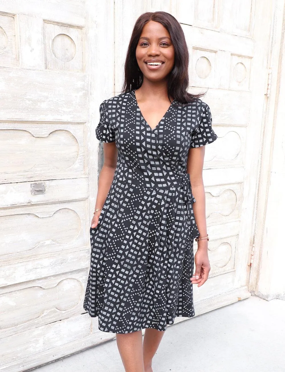Arabella Organic Wrap Dress