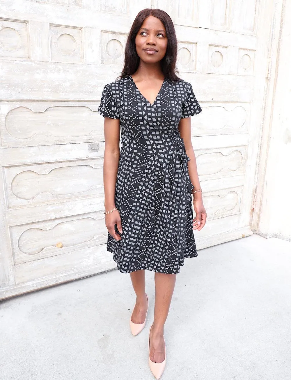 Arabella Organic Wrap Dress