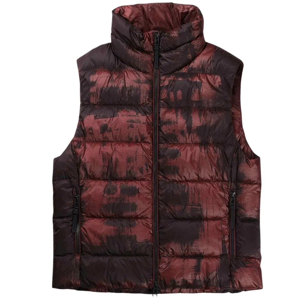 Belstaff Abstract Laurel Lava Red Gilet Down Jacket