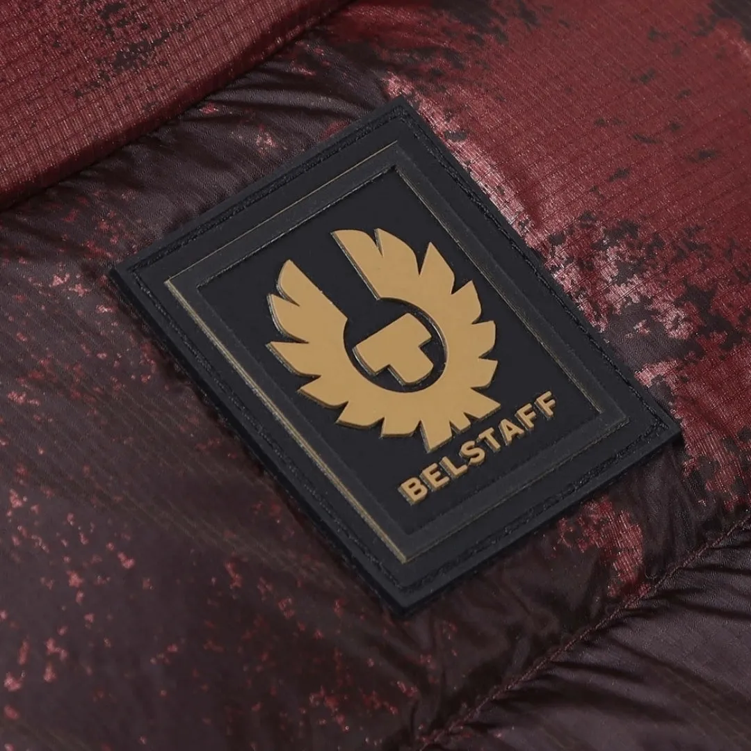 Belstaff Abstract Laurel Lava Red Gilet Down Jacket