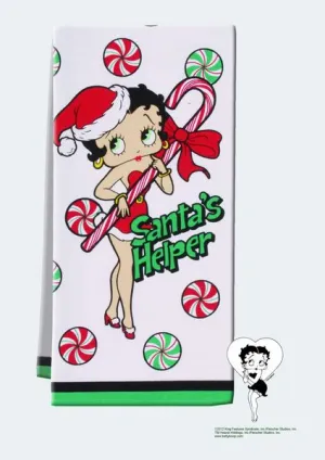 Betty Boop Christmas Tea Towel