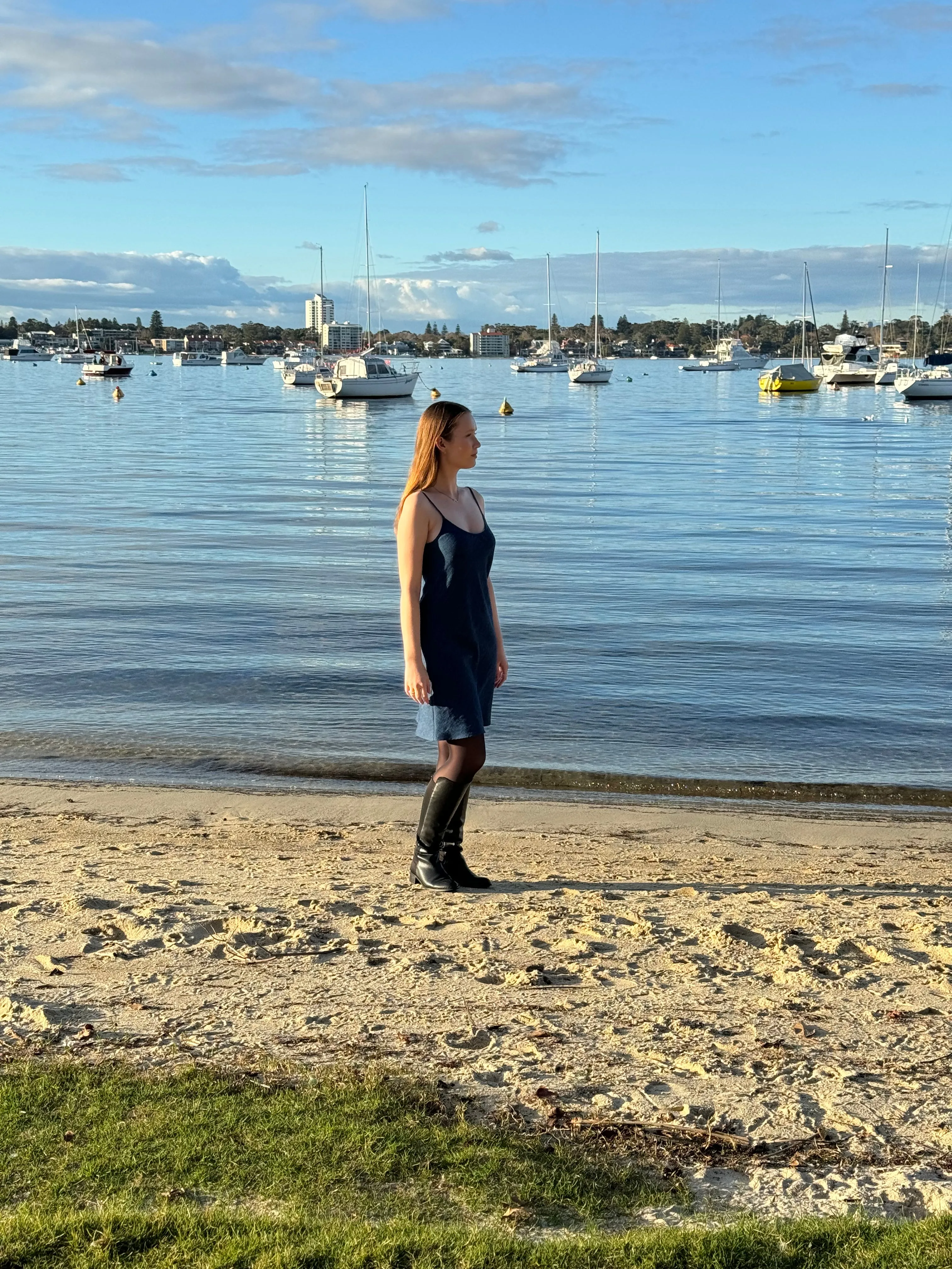 Bias Slip Mini Dress - Atlantic Denim