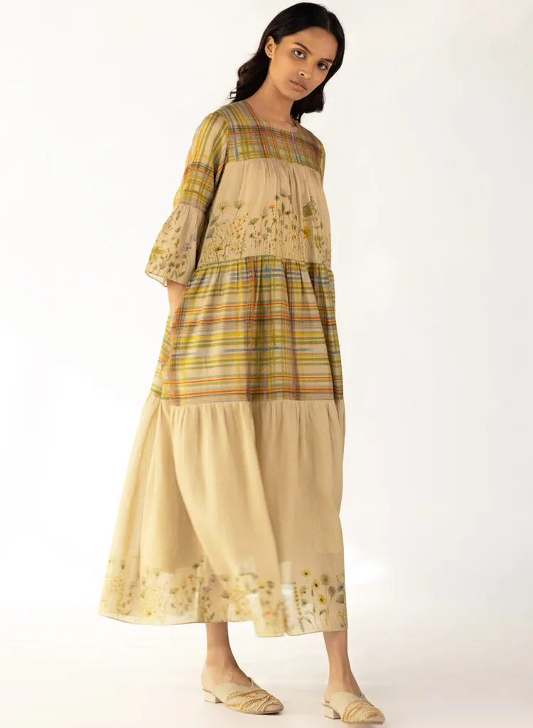 Bloom Check Dress