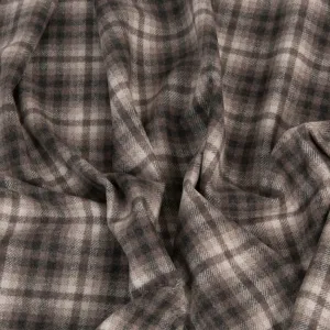 Brown Check Coating Fabric 1434