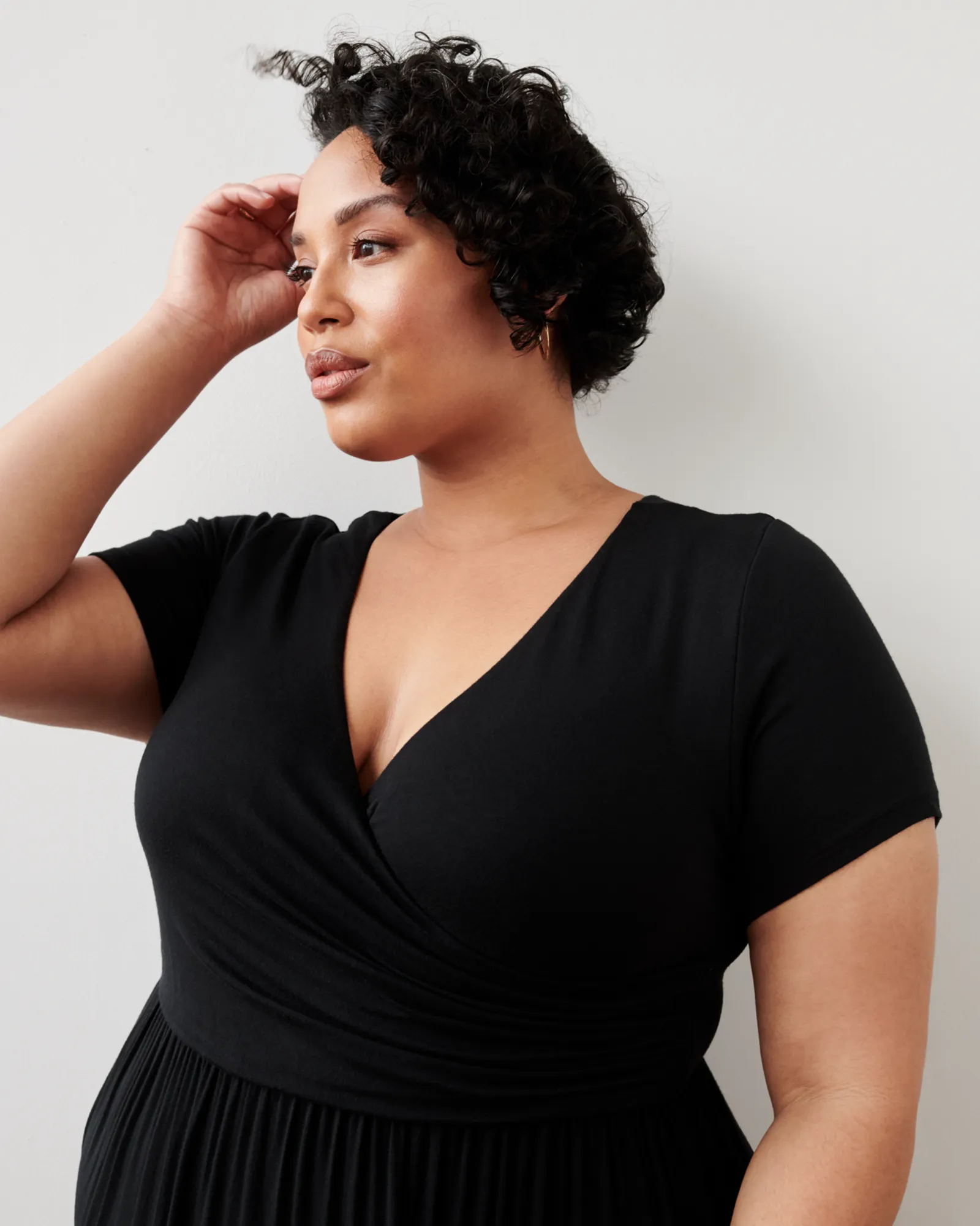 Carnation Wrap Maxi Dress | Black