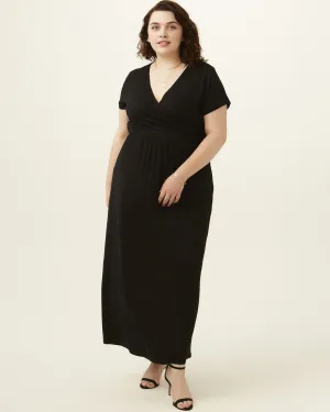 Carnation Wrap Maxi Dress | Black