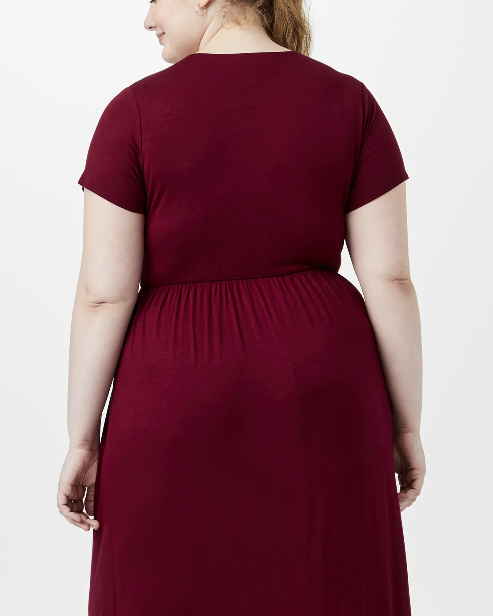 Carnation Wrap Maxi Dress | Burgundy