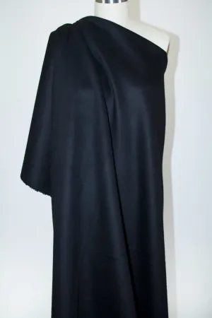 Classic Wool Flannel Coating - Black