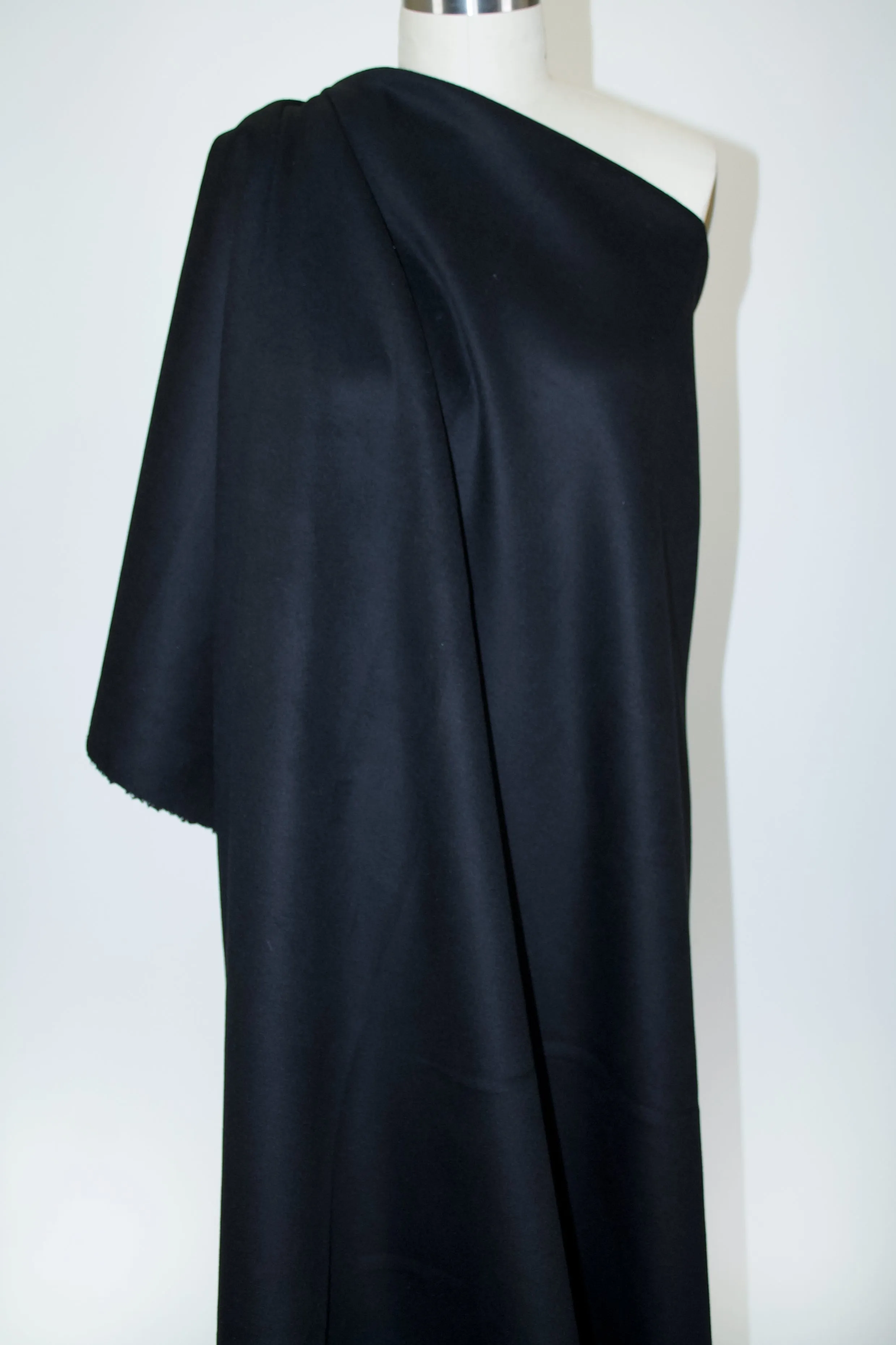 Classic Wool Flannel Coating - Black