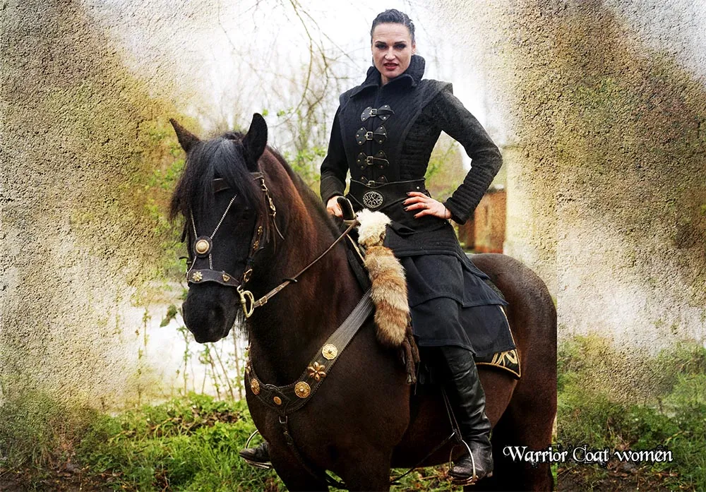 Coat warrior woman