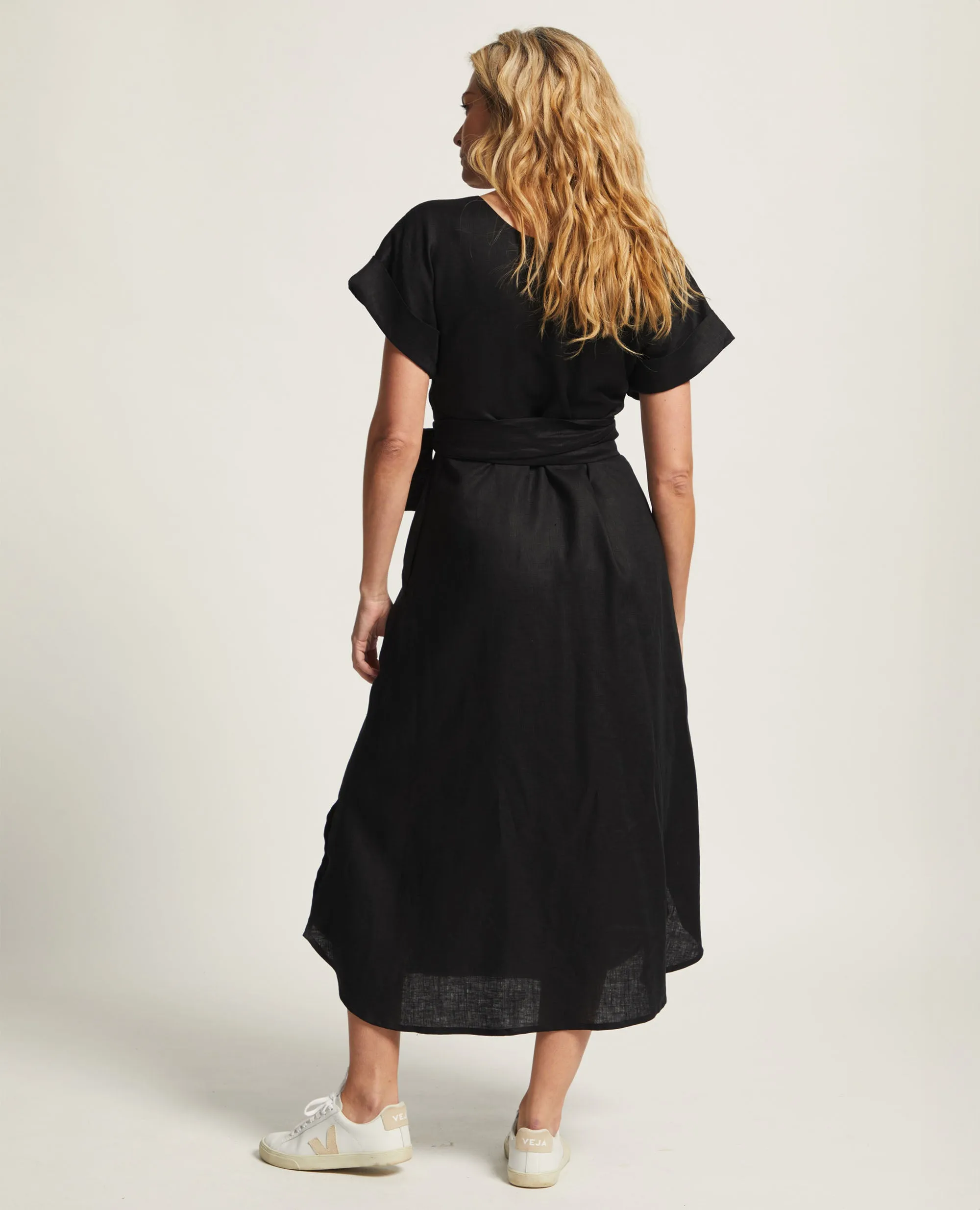 Corry  | Linen Wrap Dress