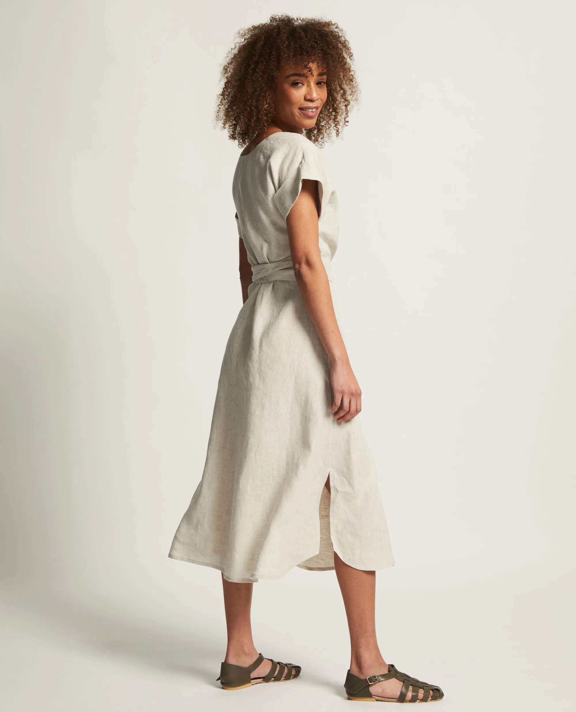 Corry  | Linen Wrap Dress