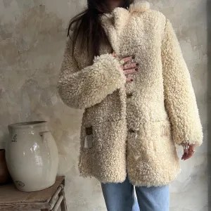 Cream Shearling Jacket