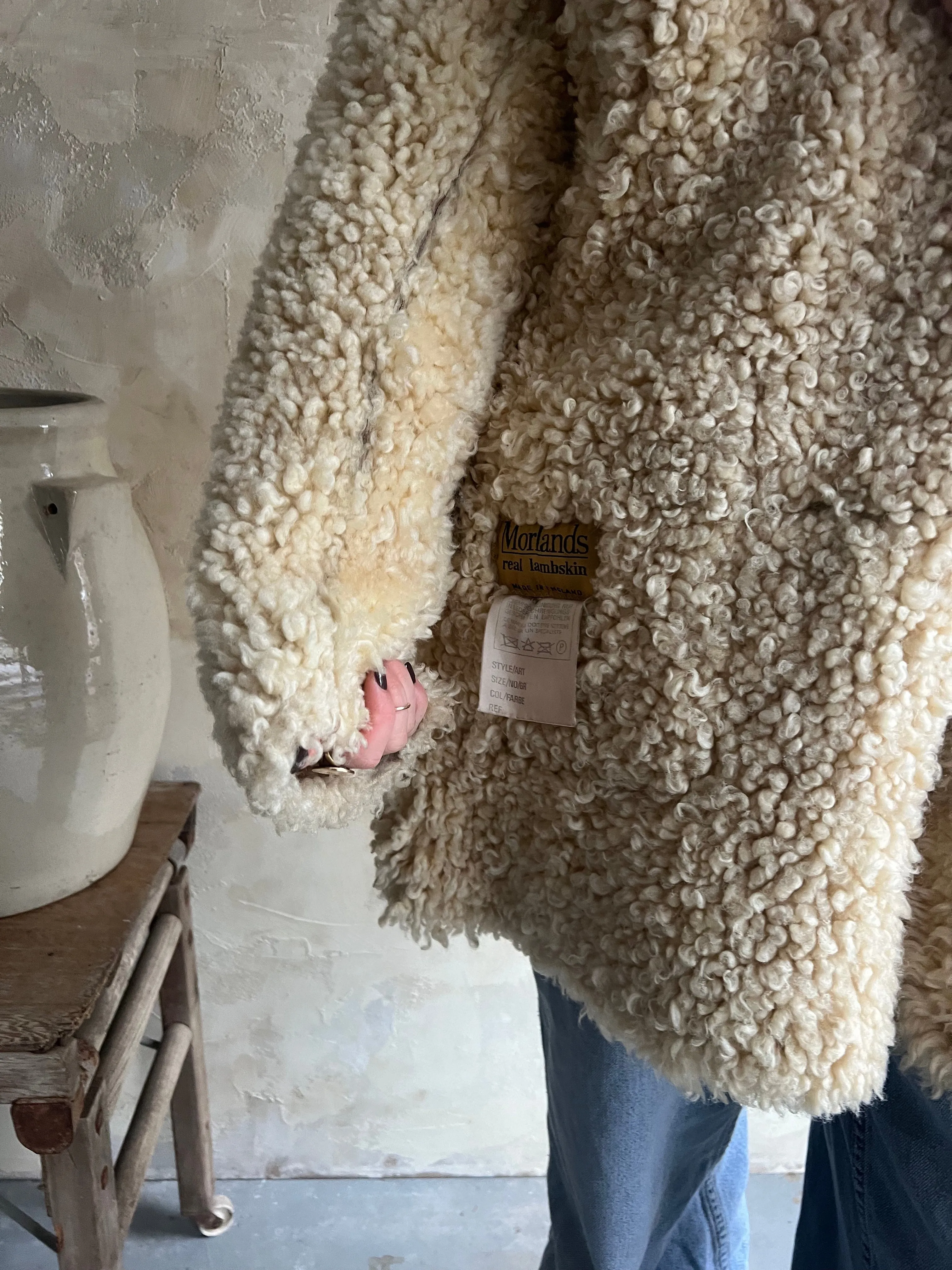 Cream Shearling Jacket