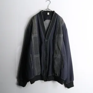 dark gray switch design cardigan jacket