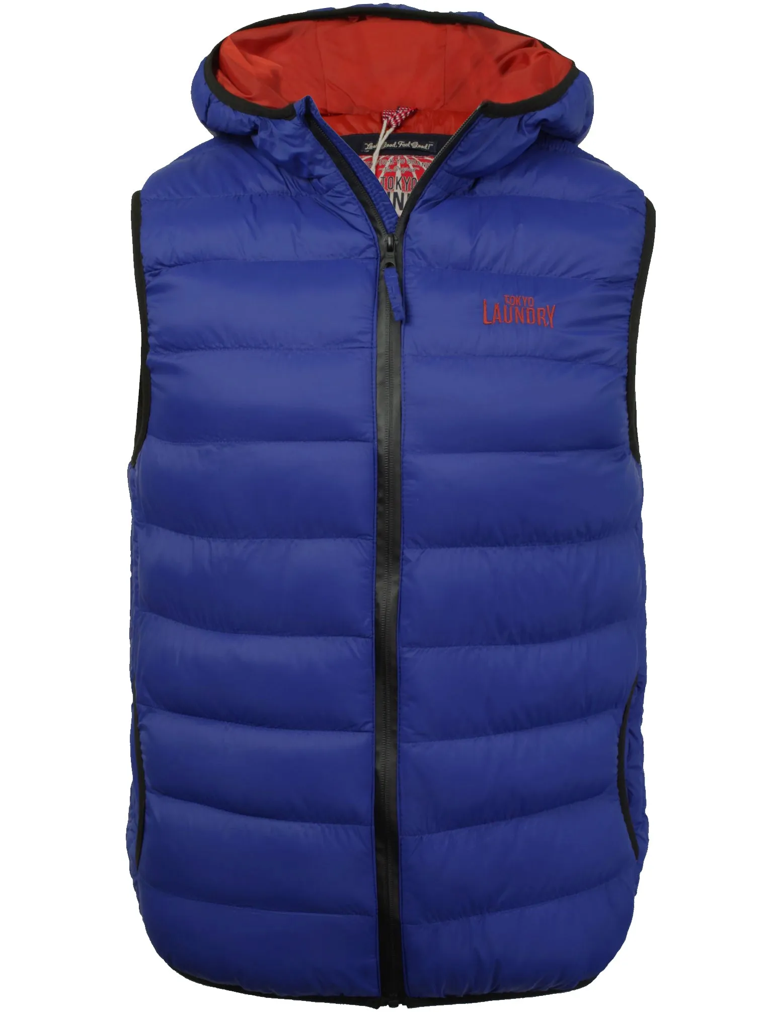 Gaviota Quilted Hooded Gilet in Sapphire - Tokyo Laundry