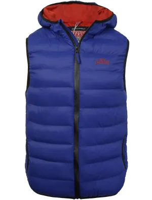 Gaviota Quilted Hooded Gilet in Sapphire - Tokyo Laundry