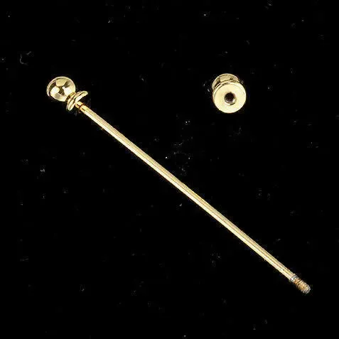 gold collar pin| 60s mod clothing gold shirt collar bar