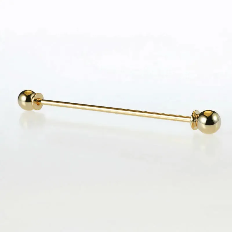 gold collar pin| 60s mod clothing gold shirt collar bar