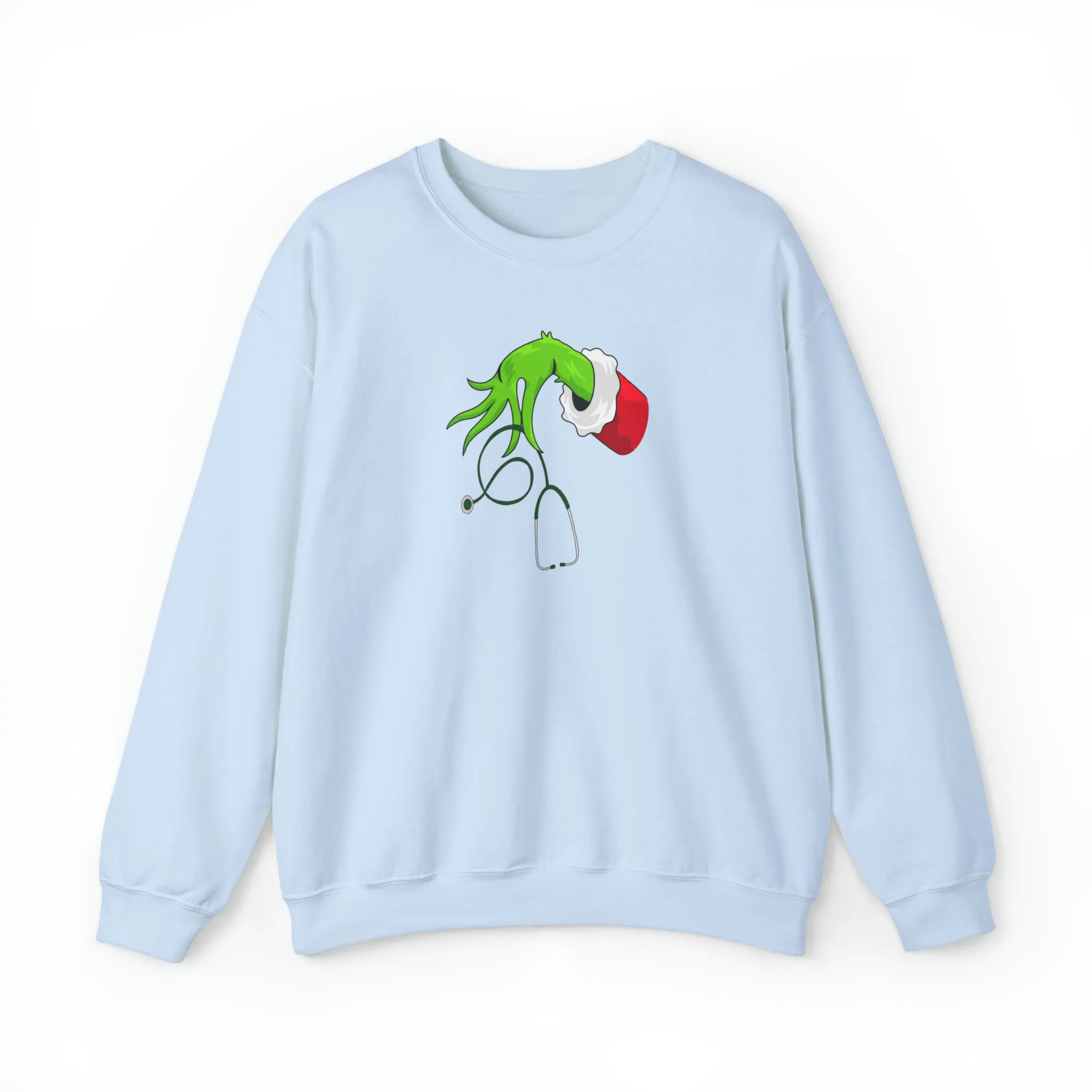 Grinch Nurse Christmas Unisex Heavy Blend™ Crewneck Sweatshirt
