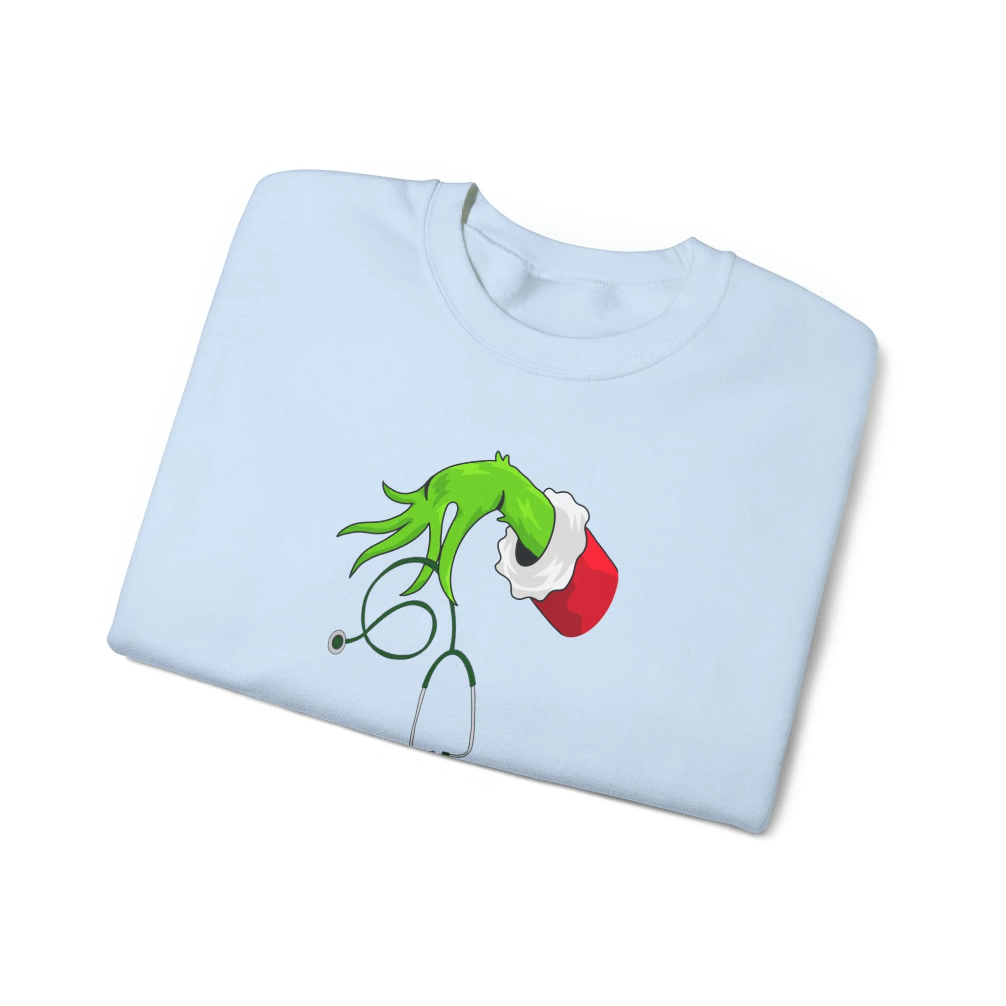 Grinch Nurse Christmas Unisex Heavy Blend™ Crewneck Sweatshirt