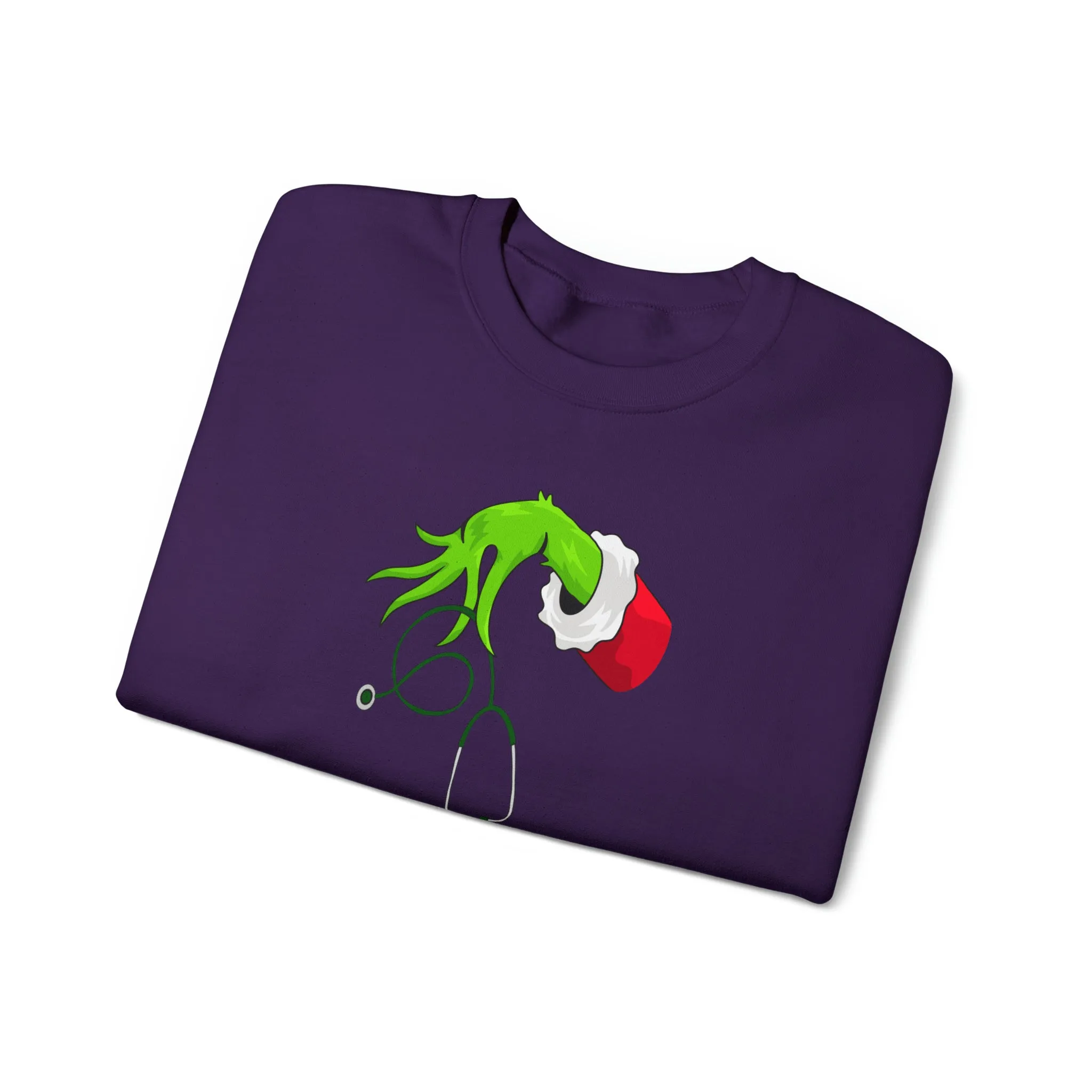Grinch Nurse Christmas Unisex Heavy Blend™ Crewneck Sweatshirt