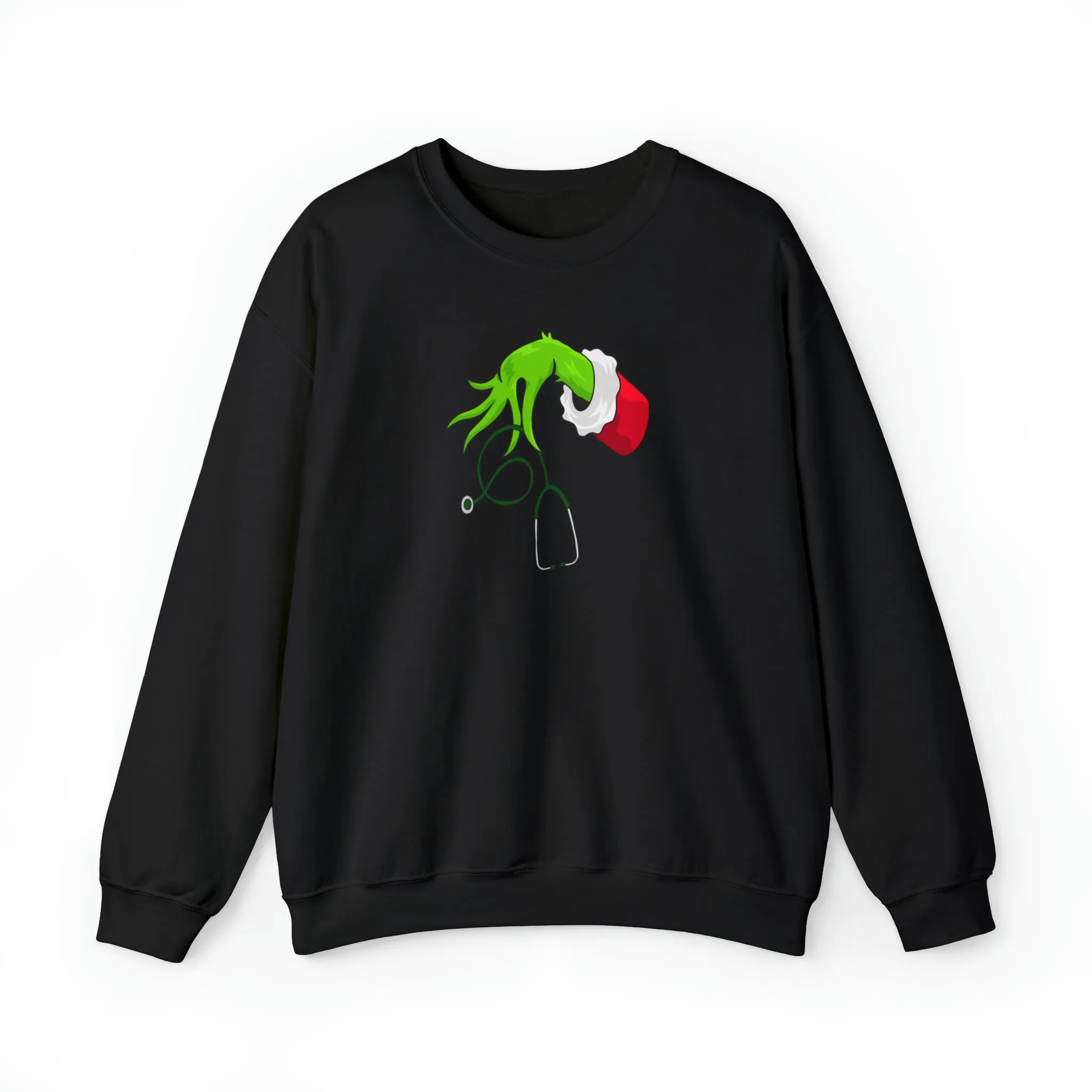 Grinch Nurse Christmas Unisex Heavy Blend™ Crewneck Sweatshirt