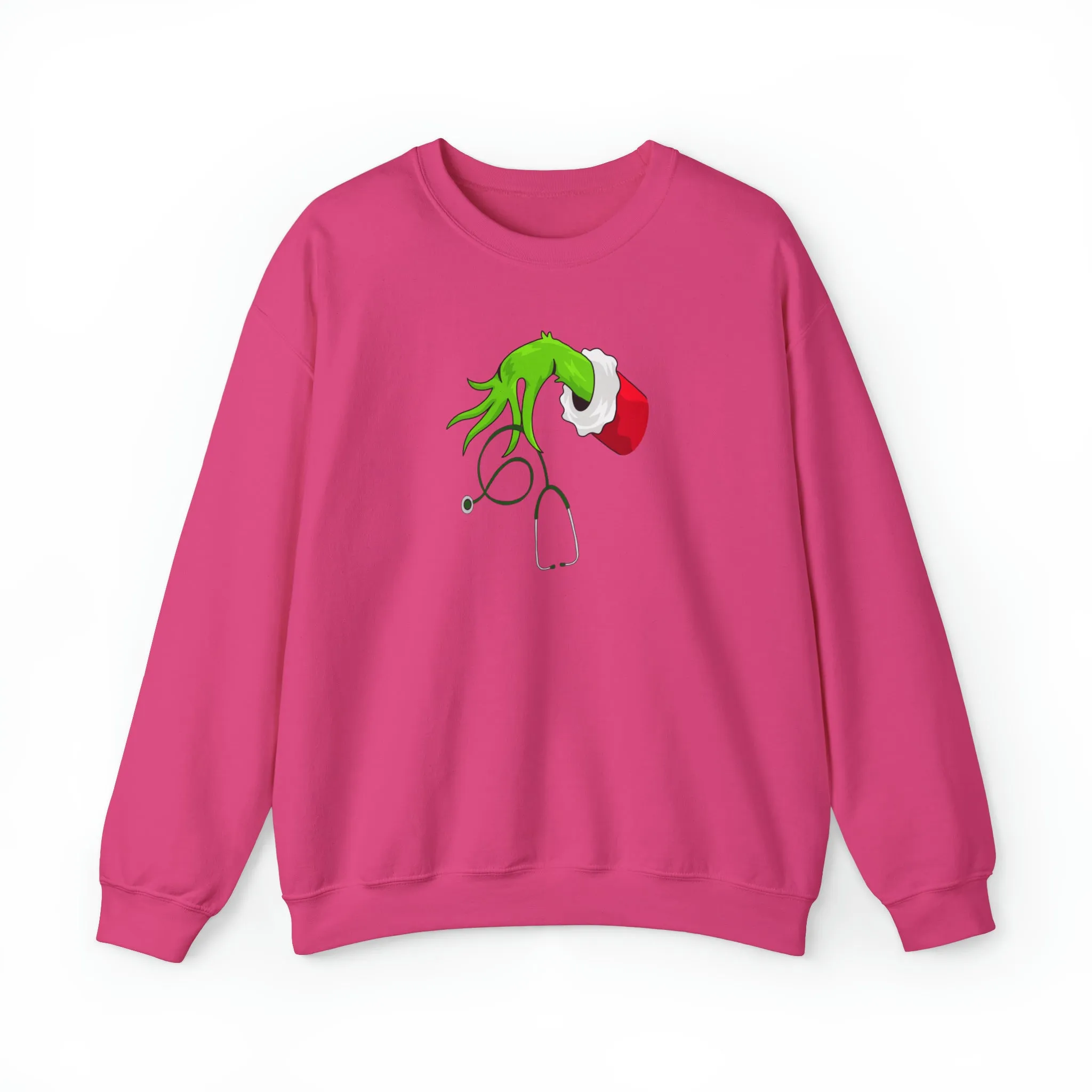 Grinch Nurse Christmas Unisex Heavy Blend™ Crewneck Sweatshirt