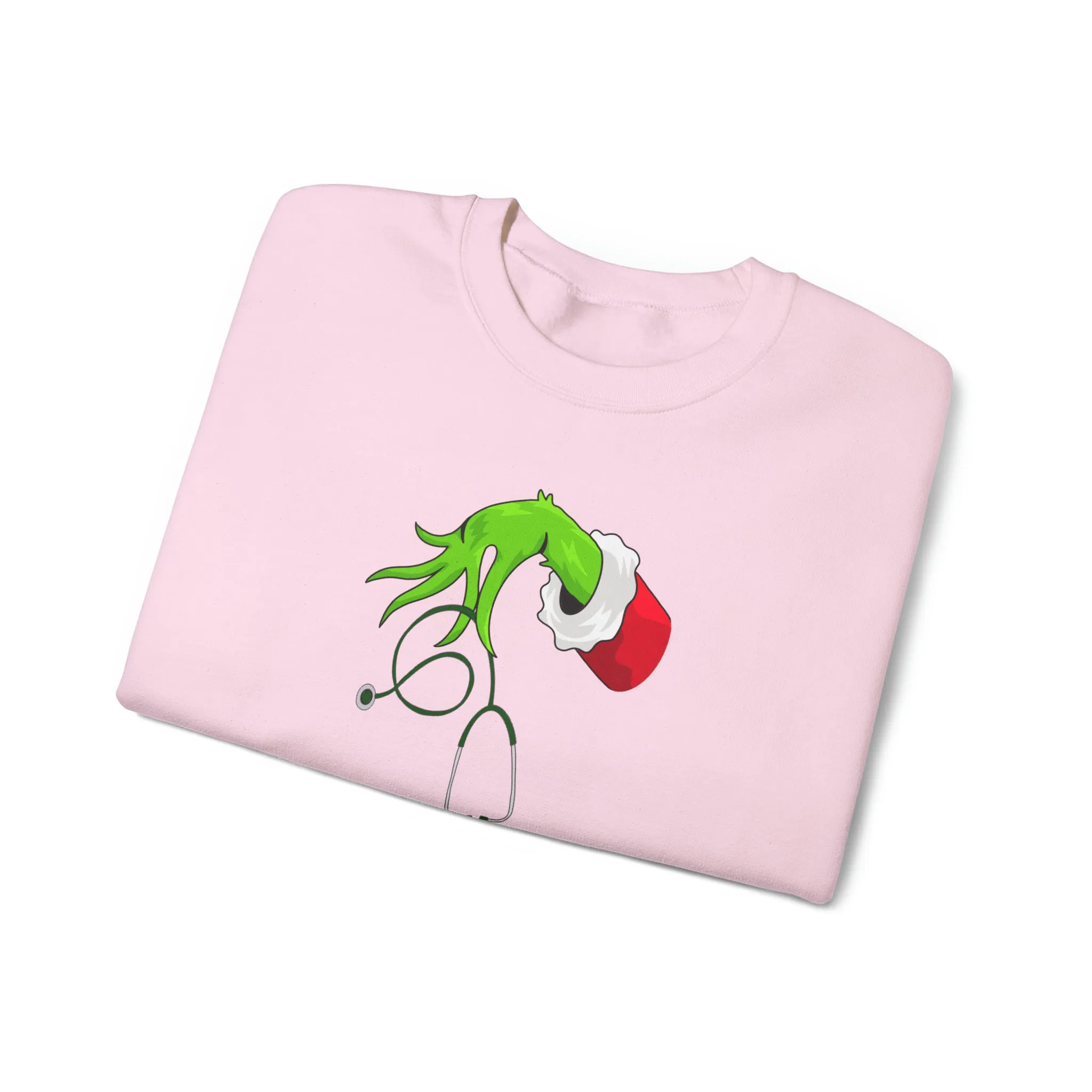 Grinch Nurse Christmas Unisex Heavy Blend™ Crewneck Sweatshirt