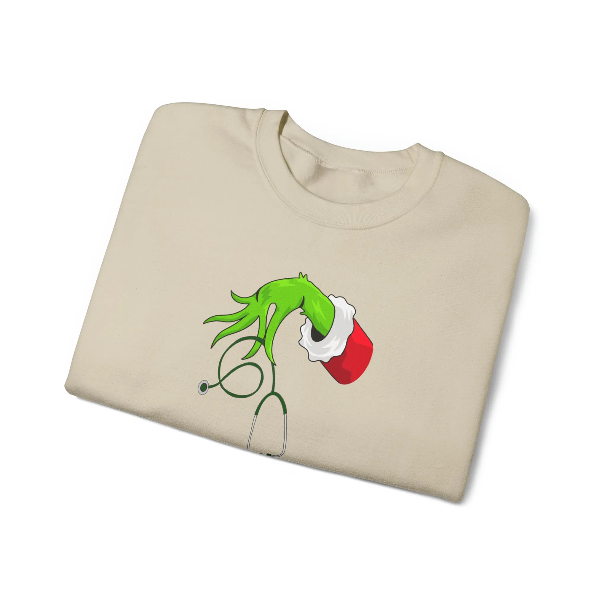 Grinch Nurse Christmas Unisex Heavy Blend™ Crewneck Sweatshirt