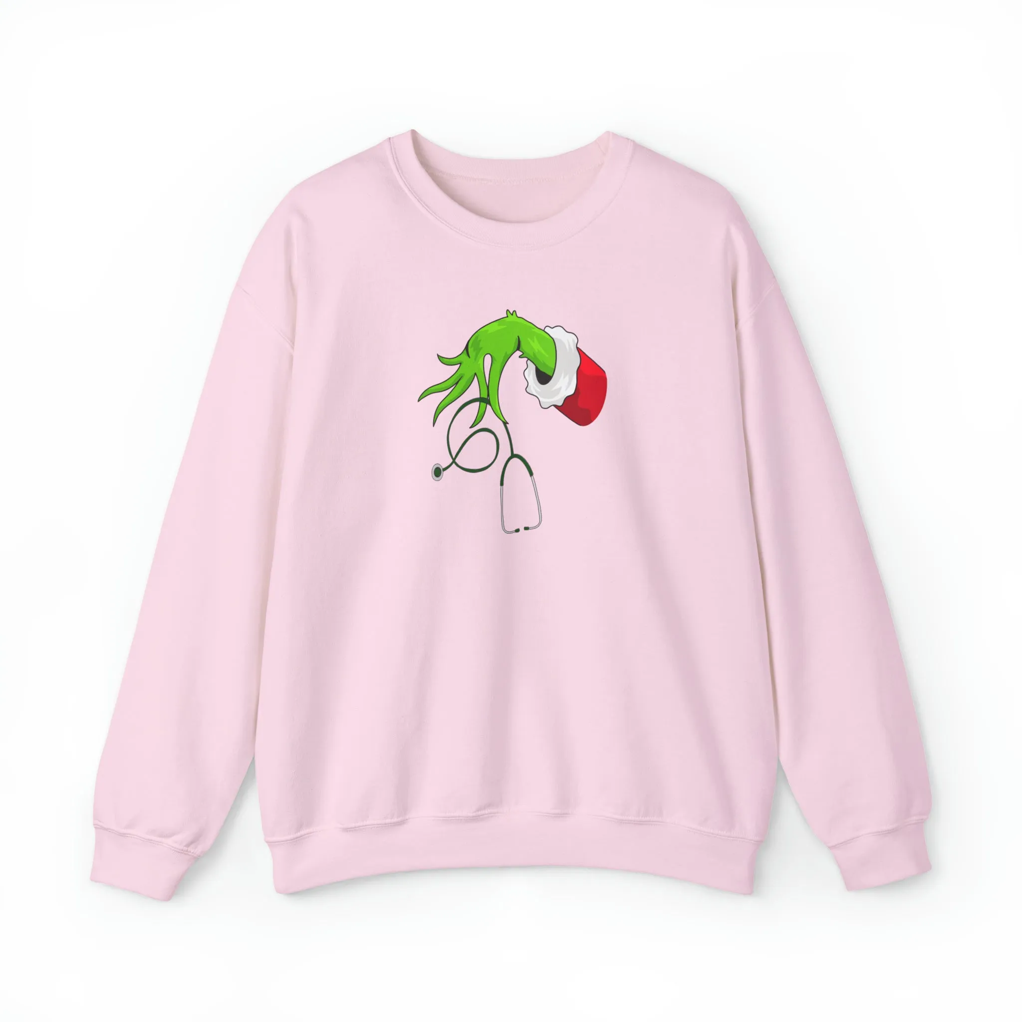 Grinch Nurse Christmas Unisex Heavy Blend™ Crewneck Sweatshirt