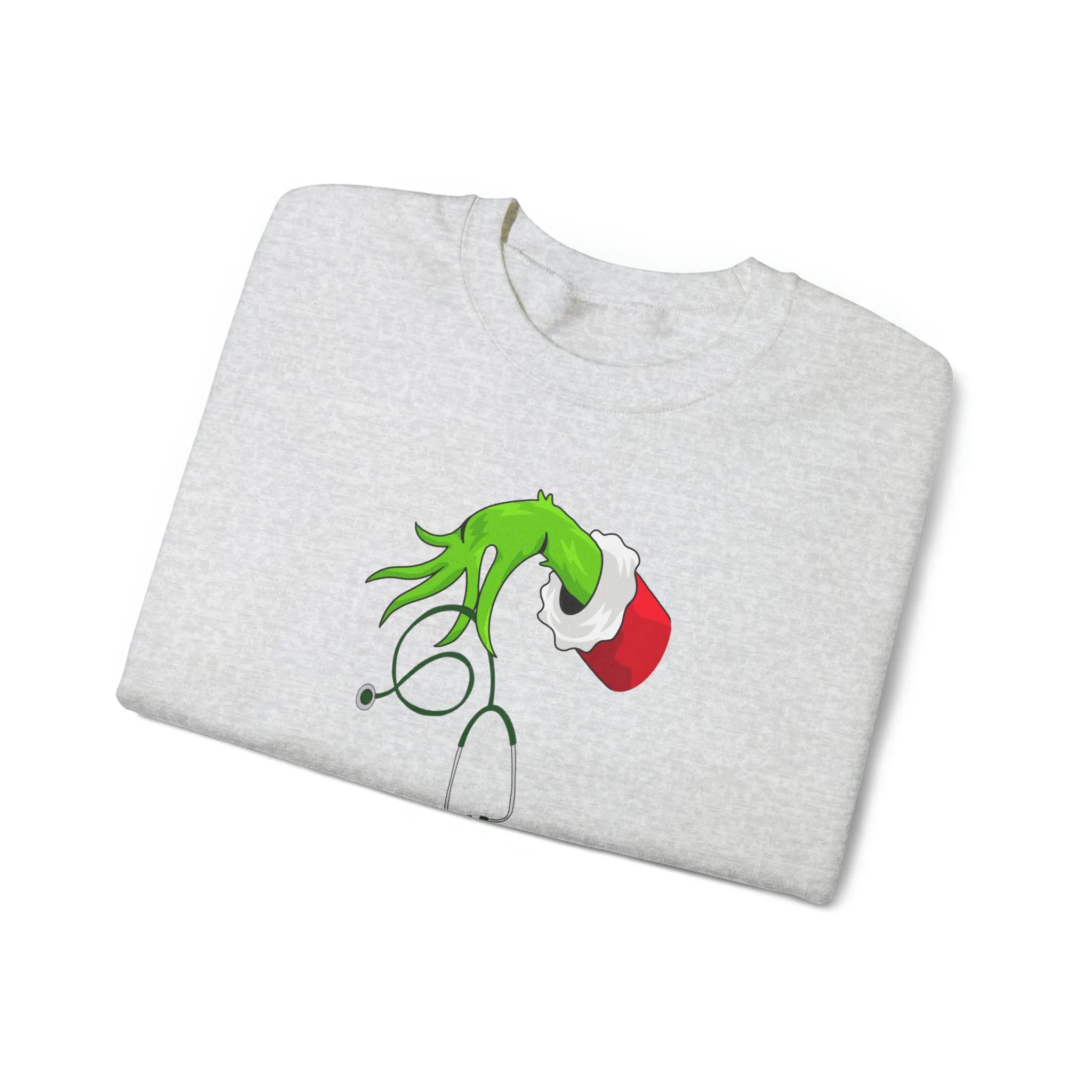 Grinch Nurse Christmas Unisex Heavy Blend™ Crewneck Sweatshirt