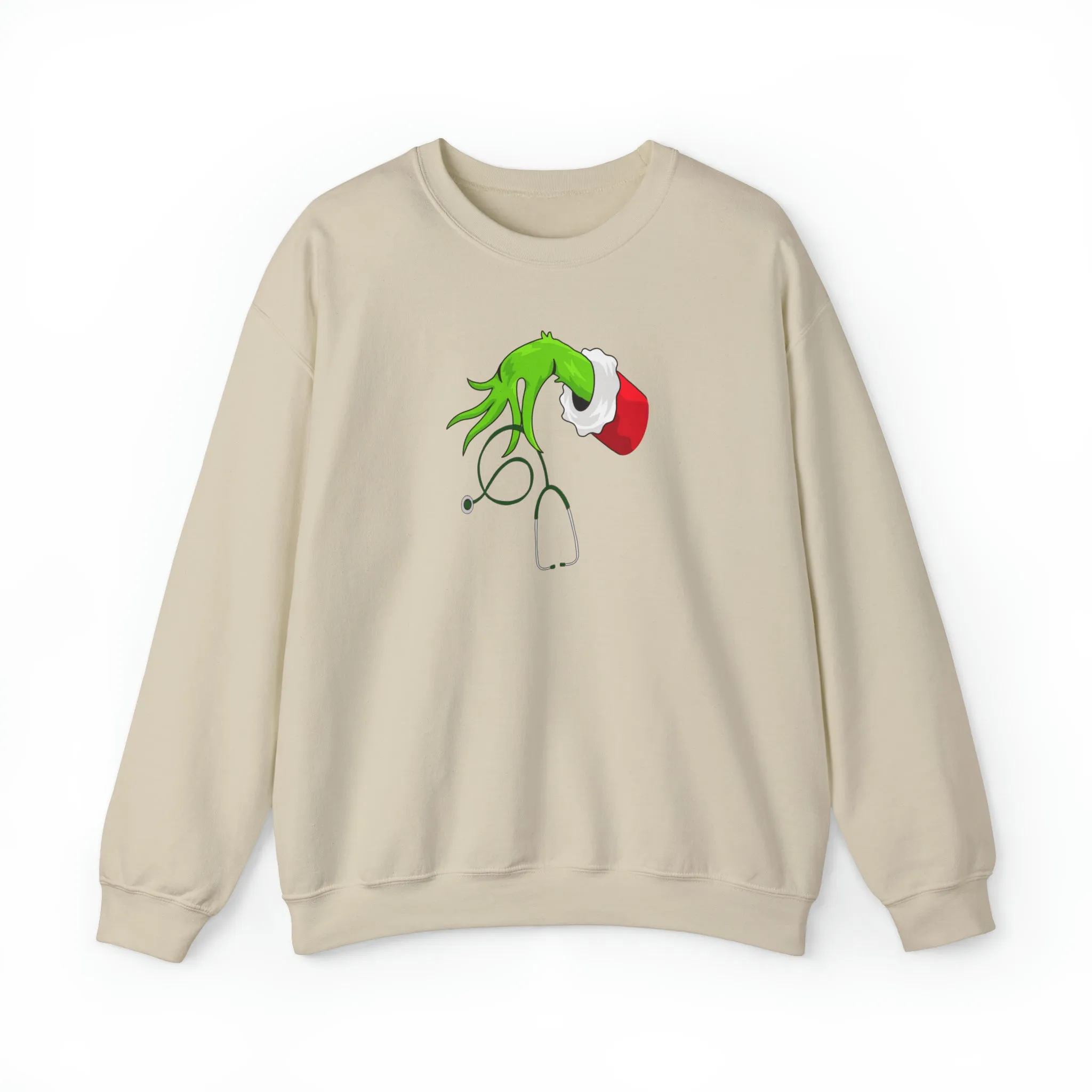 Grinch Nurse Christmas Unisex Heavy Blend™ Crewneck Sweatshirt