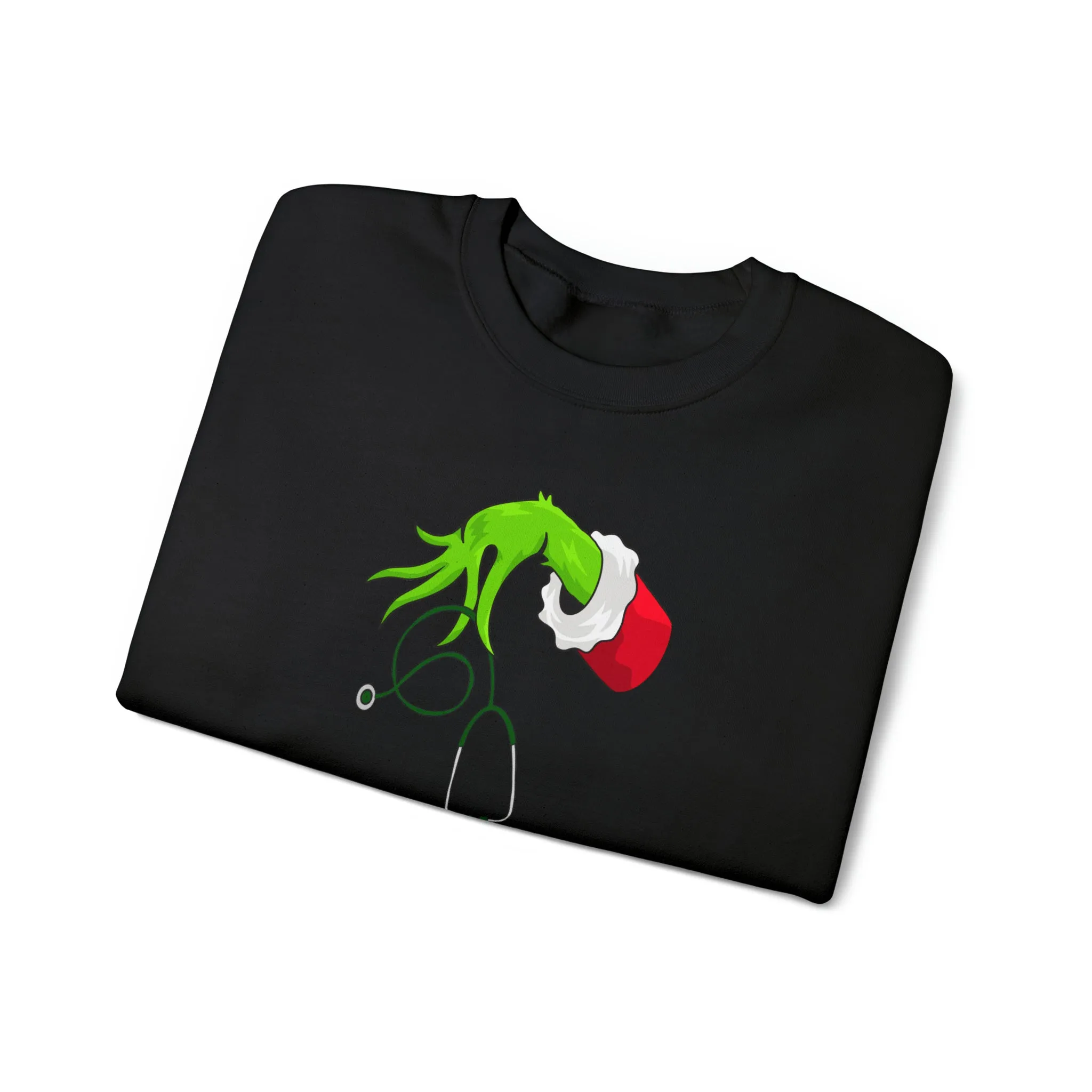 Grinch Nurse Christmas Unisex Heavy Blend™ Crewneck Sweatshirt