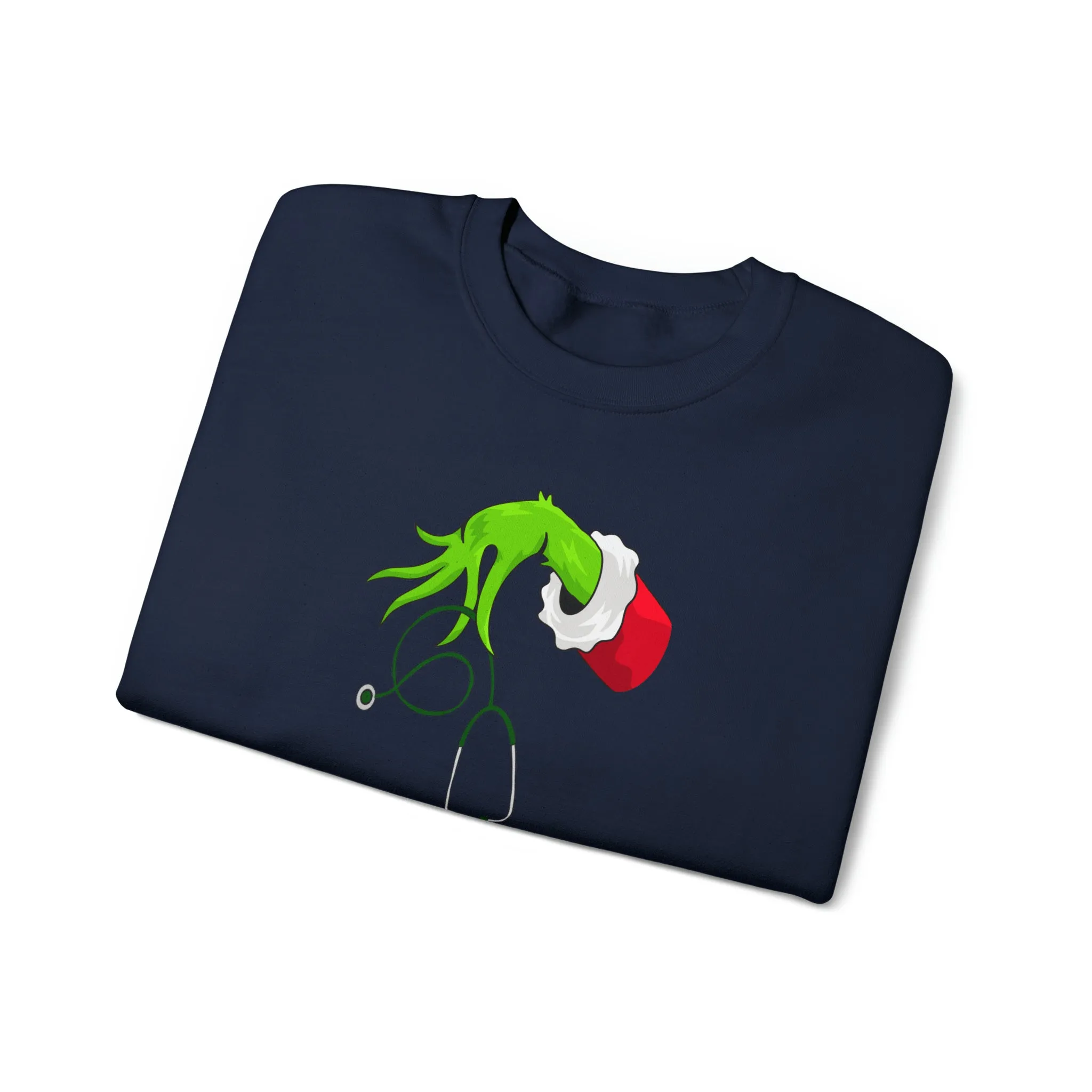 Grinch Nurse Christmas Unisex Heavy Blend™ Crewneck Sweatshirt
