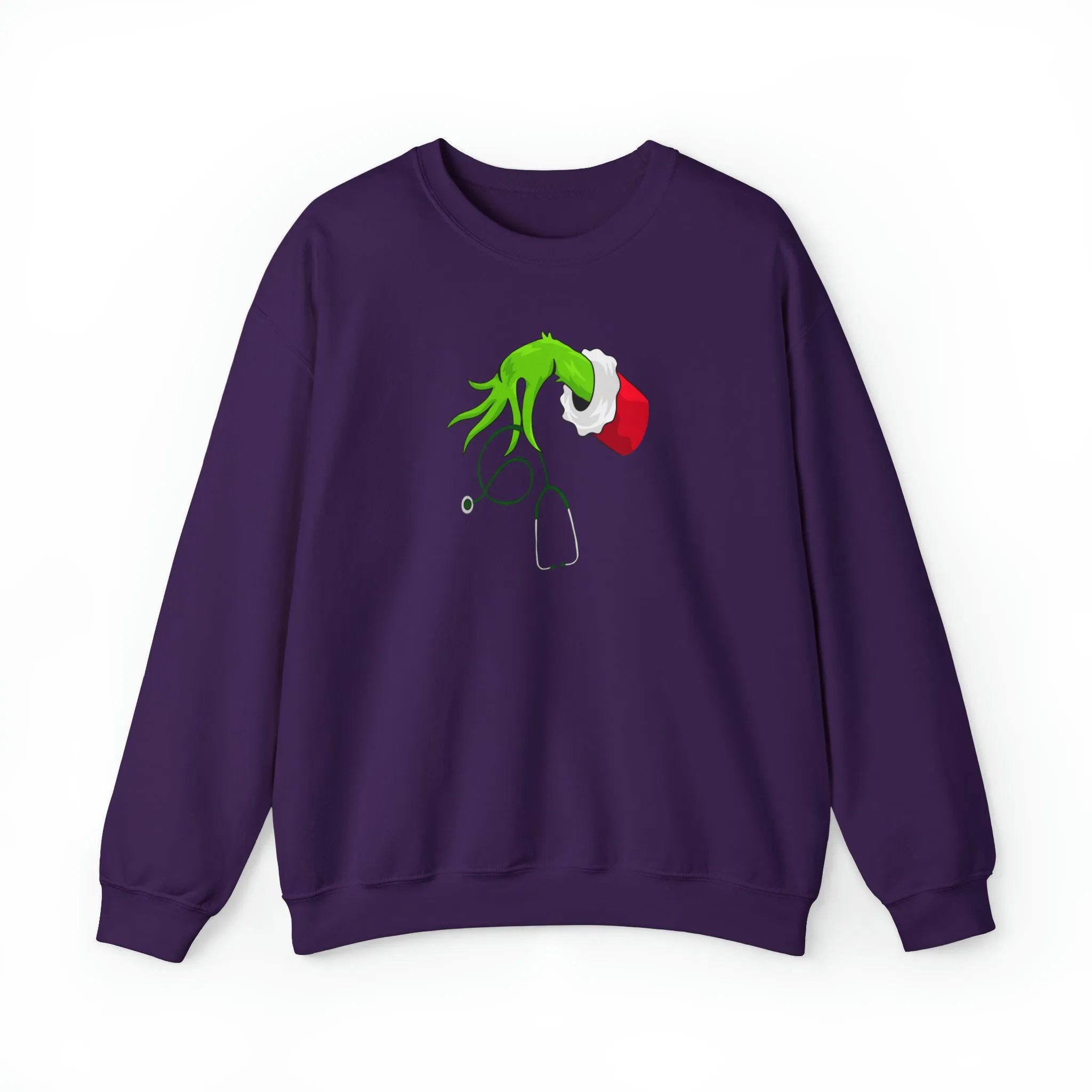 Grinch Nurse Christmas Unisex Heavy Blend™ Crewneck Sweatshirt