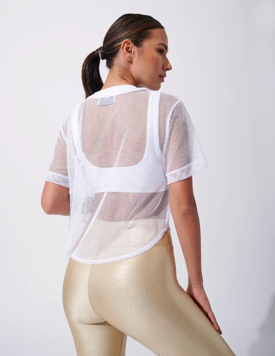 Heroine Sport | Mesh Tee | White
