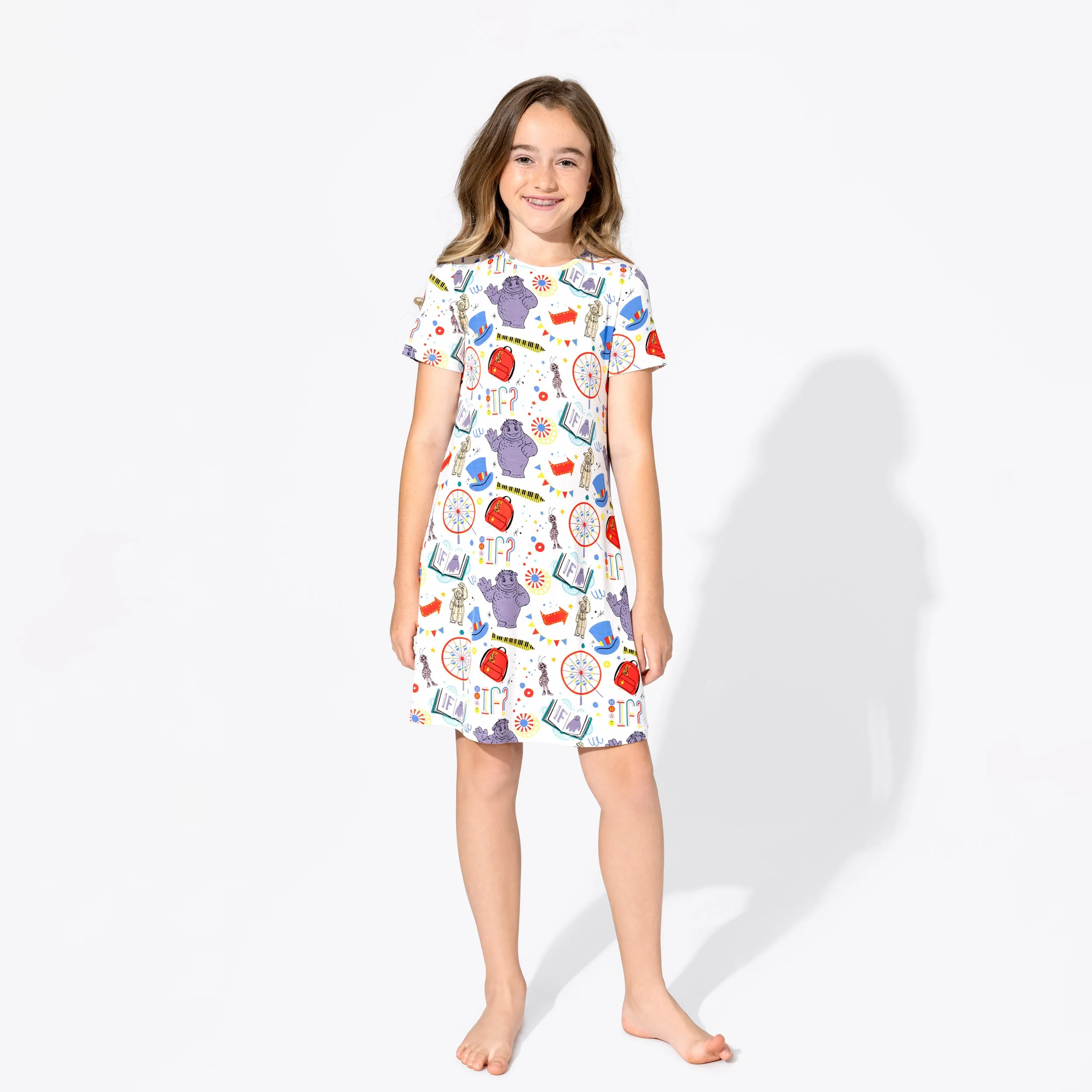 IF Movie Bamboo Girls' Short Sleeve Dress