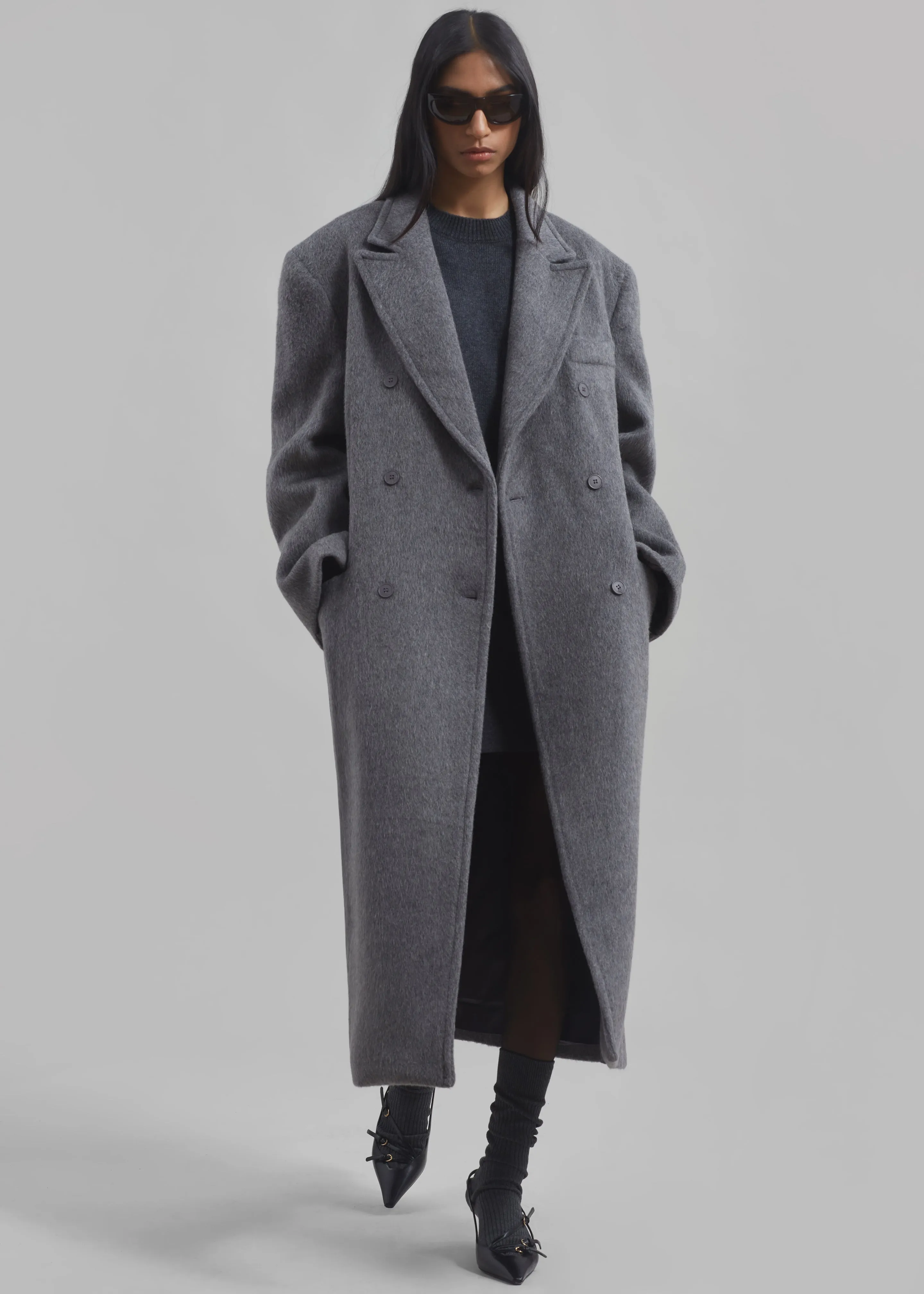 Jordan Wool Coat - Grey