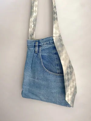 Light Green Checkered Tie Pocket Purse