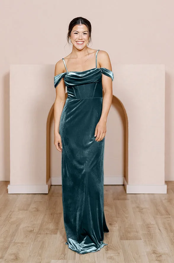 London Convertible Velvet Dress | Made To Order