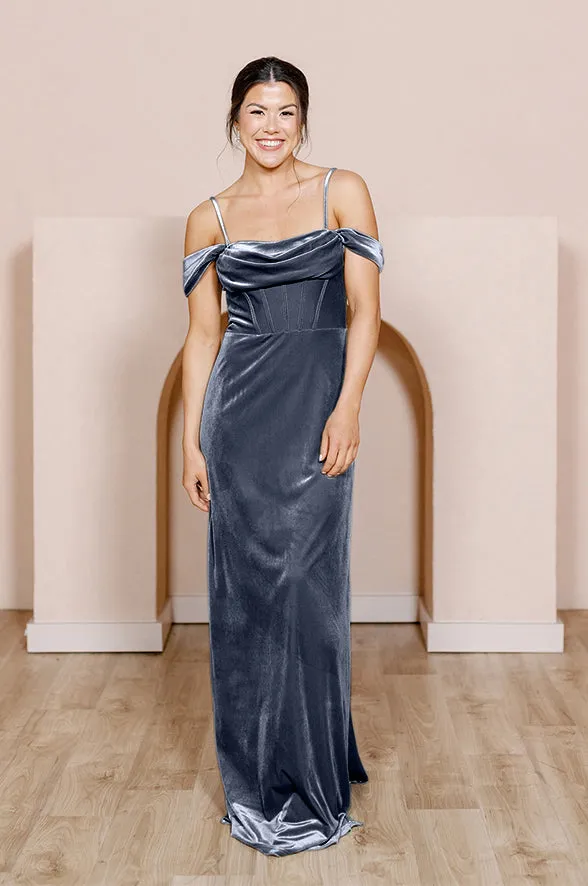 London Convertible Velvet Dress | Made To Order