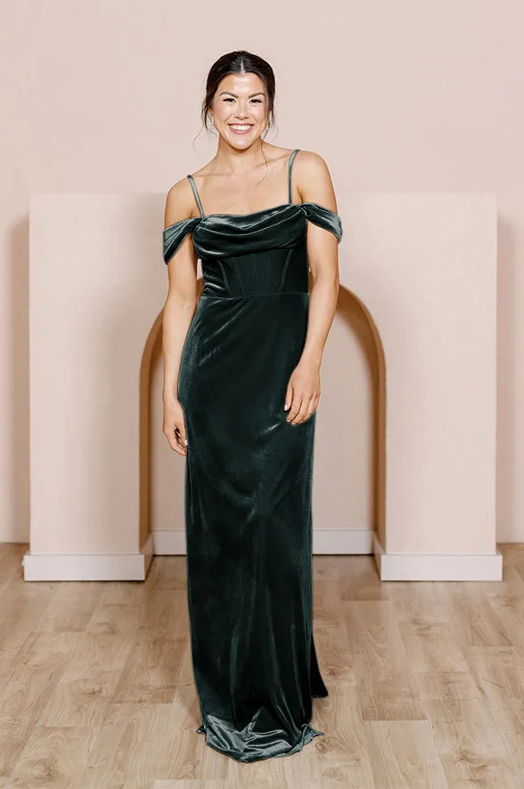 London Convertible Velvet Dress | Made To Order